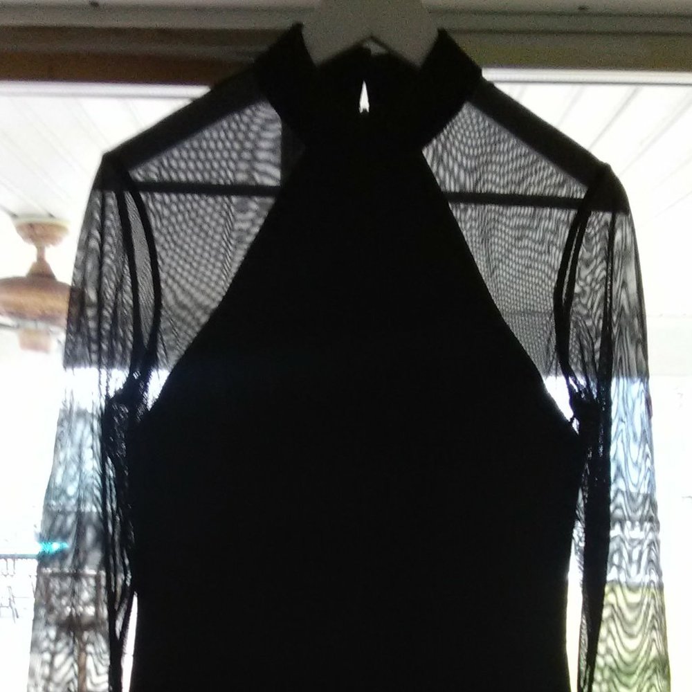 Oleg Cassini Black Tie Vintage Dress